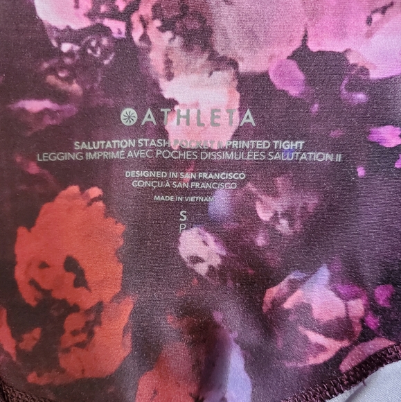 Athleta Printed Salutation Stash Pocket Leggings - Picture 6 of 8